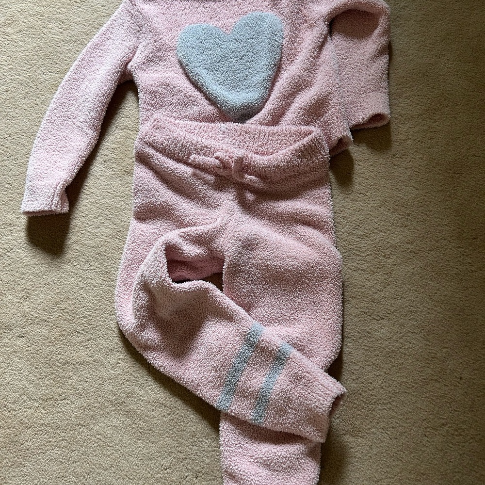 Butter Super soft and cozy Pink and Gray Toddler Matching Set
